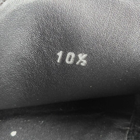 Santoni Italy Soft Black Deerskin Mens size 10.5 Paine Strap Loafers Dress Shoes - Picture 9 of 11